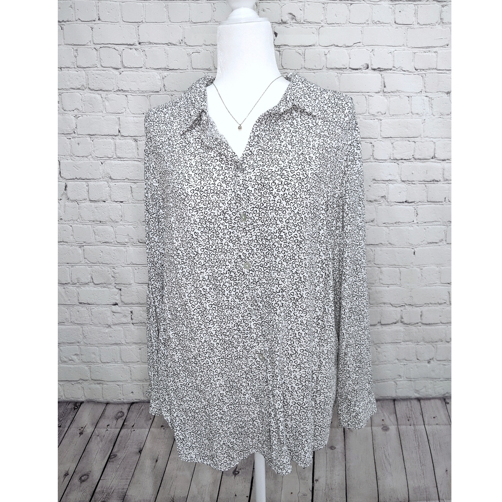 Jane and Delancey Animal Print Leopard Top sz 1x